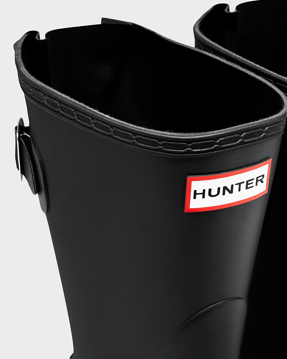 Galochas Curtas Hunter Feminina Pretas - Original Back Adjustable - 68THLGPKC